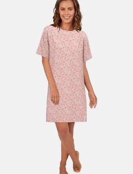 TOM TAILOR Nachthemd Westport mit Print, Kurzarm, Rundhalsausschnitt, Baumwollmix, bequem, weich