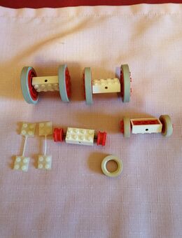 Lego Räder, Felgen, Achsen Steine und Verbindungsstücke 60er - Neuburg (Donau)