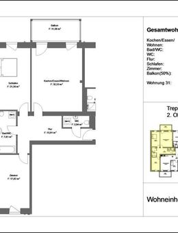 3 Zimmer Wohnung im 2.OG mit EBK und Balkon im PRIME PARK in Aschaffenburg - Aschaffenburg