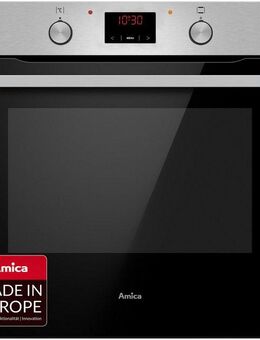 Amica Einbaubackofen Fine Design, mit Teleskopauszug nachrüstbar, Steam Clean