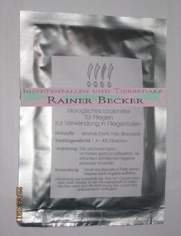 Fliegenlockstoff, Lockstoff / Lockmittel für Fliegenfallen mit Beutel 8 Liter - Steinmauern