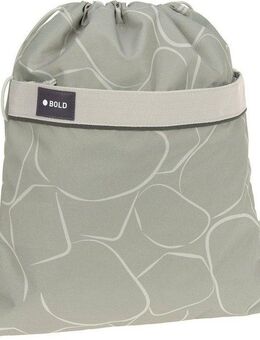 LÄSSIG Turnbeutel Bold, curve sage, aus recyceltem Material