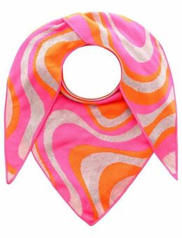 Zwillingsherz Dreieckstuch "Happy Waves", auffallendes Muster, Strick, wärmend