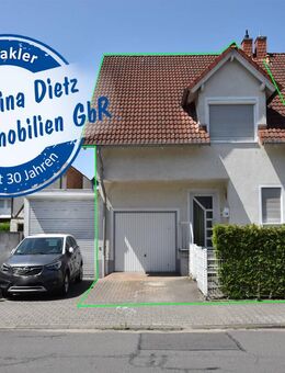 DIETZ: Herrliche Doppelhaushälfte in zentrumsnähe für die Familie, 4 Schlafzi + Hobbykeller + Garage - Rödermark