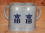 HB Hofbräuhaus Bierkrug Doppelmassbierkrug Steinzeug Steingut Keramik 2 L KHW - Borken