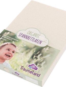 Träumeland Bettlaken kuschelweiches Spannbetttuch Organic, Jersey, Gummizug: rundum, (1 Stück), 100% kontrolliert biologische Baumwolle