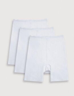 YSABEL MORA Lange Unterhose BASIC COLLECTION COTTON WITH LACE (3er Pack) angenehme Weichheit und Passform gegen Reibung