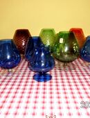 Farbige DDR Cognac Schwenker in 06118