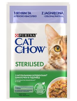 Cat Chow 26 x 85 g - Sterilised Lamm & grüne Bohnen