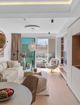 Luxus-Apartment im THE LYTE: vollmöbliert, mit Balkon & seitlichem Panoramablick auf die Elbe - Hamburg