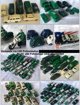 130 Polizeiautos Konvolut 1:87 usw. ab 1975 - Brühl Zentrum