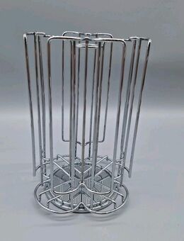 Kapselhalter Rondell für 32 Tassimokapseln 25cm hoch 17cm breit verchromt - Essen