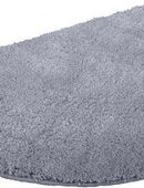 KiNZLER Badematte Chaozhou, Höhe 20 mm, rutschhemmend beschichtet, fußbodenheizungsgeeignet, Polyester, halbrund, Badteppich, Uni Farben, weich, als rechteckig, rund & Set erhältlich in 00000