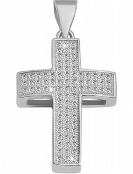 Adelia´s Kettenanhänger Neuheit 2025 - modischer Kreuz Anhänger aus 925 Sterling Silber