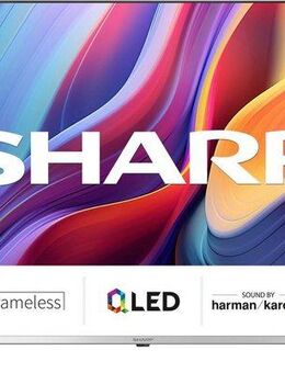 Sharp 4T-C50GPx QLED-Fernseher (126 cm/50 Zoll, 4K Ultra HD, Google TV, Smart-TV, Quantum Dot, QLED, Dolby Atmos, Dolby Vision, HDMI 2.1 mit eARC)