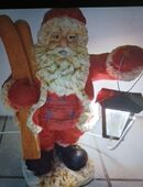 Weihnachten Weihnachtsmann mit Laterne beleuchtet 40cm in 33415