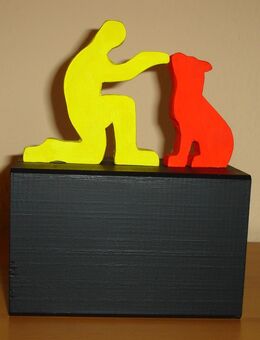 Skulptur, Holzskulptur, Skulptur aus Holz, Acryl, Abstrakt - Dreieich