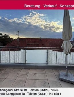 Moderne Eigentumswohnung mit Penthouse-Charakter und großer Dachterrasse in ruhiger Zentrumslage - Mainz