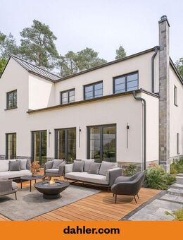 Moderne Designer-Landhausvilla mit Gäste-Haus auf 2.700qm Gartenparadies am See - Strausberg