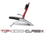 Neuwertig, IP Design Interprofil X-Chair preisgekrönter Relax Sessel Chair Leder Chrom Alu Np. 2860€ - Hamminkeln Zentrum