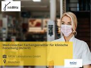 Medizinischer Fachangestellter für klinische Forschung (m/w/d) - München