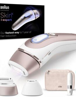 Braun IPL-Haarentferner Smart Skin i·expert PL7249, 3 Aufsätze für Gesicht & Körper, Venus Rasierer, Mini-Rasierer