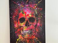 Leinwandbild Totenkopf Abstract Pop Art Wandbild Kunstdruck XXL - Stuttgart