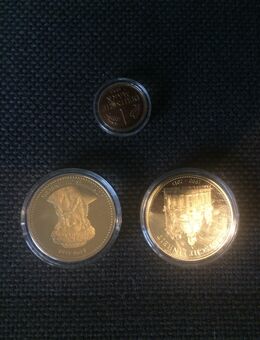 3 Münzen vergolden - Wiesloch Zentrum