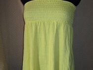 NEU * Trägerlos * Baby- Doll * Bandeau * Top * T- Shirt "H&M" Gr. 34, 36- 38/ XS- S * zitronen- gelb * - Riedlingen