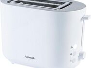 Hanseatic Toaster HT2850WD, 2 kurze Schlitze, für 2 Scheiben, 850 W, mit Brötchenaufsatz