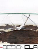 wie neu! Skulptur Coffee Table Couchtisch Glas Italy Hesterberg in 46499