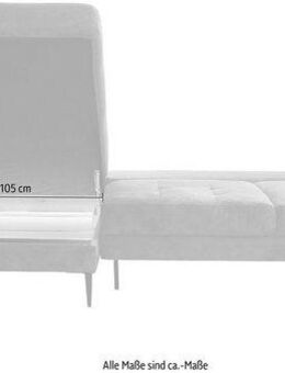 TRENDMANUFAKTUR Ecksofa Luzi, wahlweise mit Schlaffunktion und Bettkasten bestellbar, L-Form, Designsofa mit tollem Sitzkomfort, Metallfüße schwarz, Breite 280 cm