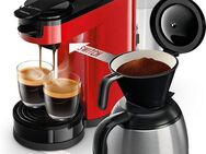 Philips Senseo Kaffeepadmaschine Switch HD6592/84, 2-in-1 Pad und Filterkaffee, 1l Kaffeekanne, aus 26% rec. Plastik