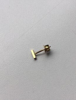 Damen Schmuck Ohrstecker 925er Sterling Silber Vergoldet Balken Ersatz - Fulda