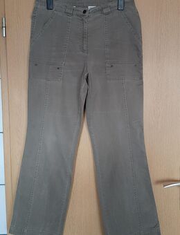 Hose, Teilgummibund, warm, khaki, Größe: 42 - Immenhausen