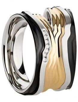 Partnerringe Edelstahl AB3738-AB3739 - Aholming