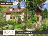 2-Familienhaus, Rollstuhl- und altersgerechte Wohnungen. Garten, Teich, Chalet, Ruhe, Sonne... - Siegenburg