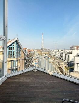 Maritimes Wohnen zur Miete – Möblierte Maisonette mit Blick auf den Yachthafen - Cuxhaven