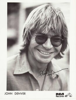 JOHN DENVER DIN A4 ORIGINAL AUTOGRAMM - Herten