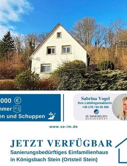 Sanierungsprofis aufgepasst! Hier könnte Ihr neues Zuhause entstehen! - Königsbach-Stein
