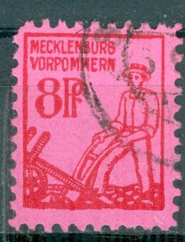 Alliierte Bes. Sow. Zone gestempelt Nr. 11, genau wie auf dem Bild zu sehen - Porta Westfalica Zentrum