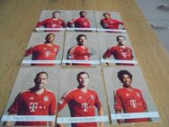 9 Stück FC Bayern Autogrammkarten- Sammlerkarten ehemaliger Spieler - Plattling