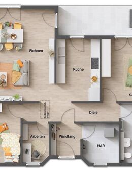 Raus aus der Miete, in den eigenen 4 Wänden familienfreundlich wohnen - Winkelbungalow 108 - Halle (Saale)