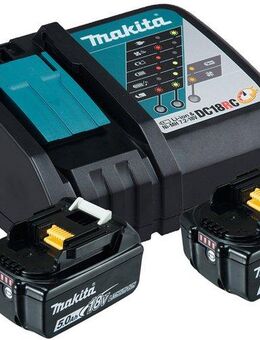 Makita »Power Source-Kit BL1850B« Akku Starter-Set (2 St), 18 V, 5 Ah, inkl. Schnellladegerät