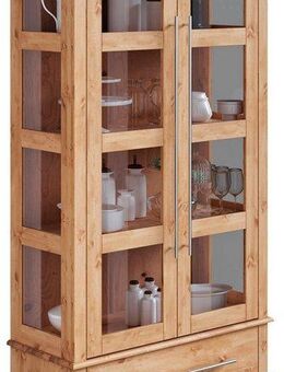 Home affaire Vitrine Meliss Höhe 169 cm, Breite 94 cm, 2-türig, Kiefer massiv, FSC®
