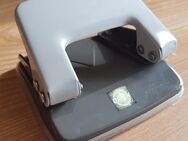 Gebrauchter OPEN Locher 704 - Papierlocher aus Metall - lichtgrau / grau - 2 Hole Punch - Garbsen