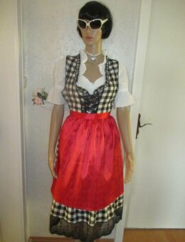 NEU * Nostalgie * Brauchtum * Folklore * Trachten * Volksfest * Oktoberfest * Dirndl- Kleid * Seiden- Satin * Halb- SCHÜRZE * rot * - Riedlingen
