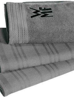 WMF Geschirrtuch, (Set, 3-tlg), 100% Baumwolle, mit aufgesticktem Logo