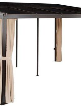 KONIFERA Anbaupavillon Hawaii, mit 4 Seitenteilen, (Set), BxT: 400x300 cm, Aluminiumgestell