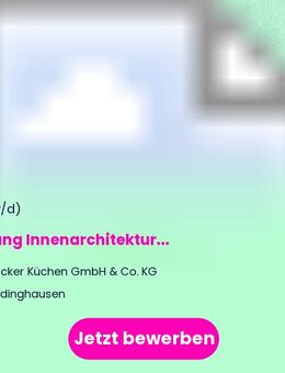 Leitung Innenarchitektur (m/w/d) - Rödinghausen